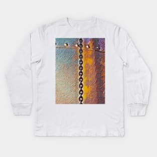 A Chain Refraction Kids Long Sleeve T-Shirt